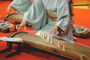 Japanese traditional instrument "koto"