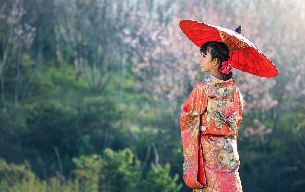 Japanese woman in Kimono
