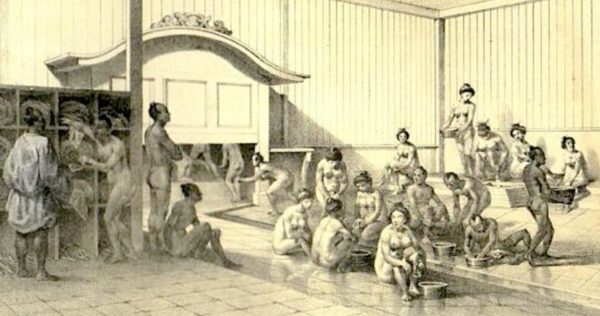 Public bath in Edo period
