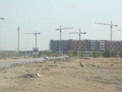 Masdar City construction site in Abu Dhabi