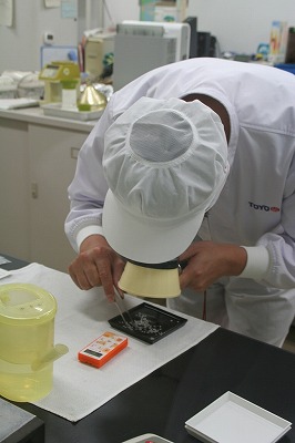 Toyo’s original machines to measure  the moisture and clarity level of rice kernel