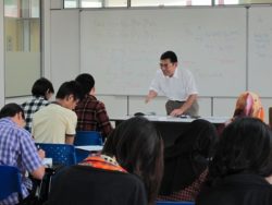 Professor Kitajima teaches MJIIT students passionately.