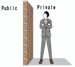 Separate public from private